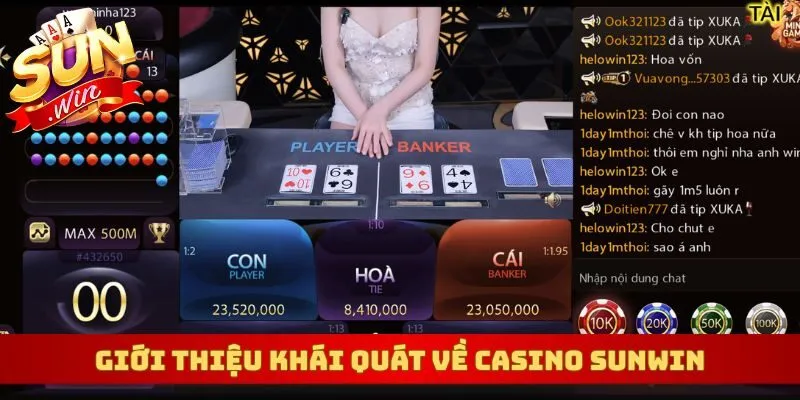 Giới thiệu khái quát về casino Sunwin