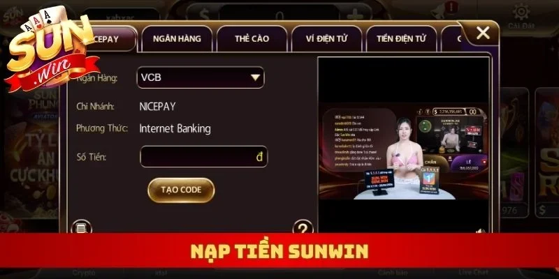 nạp tiền Sunwin